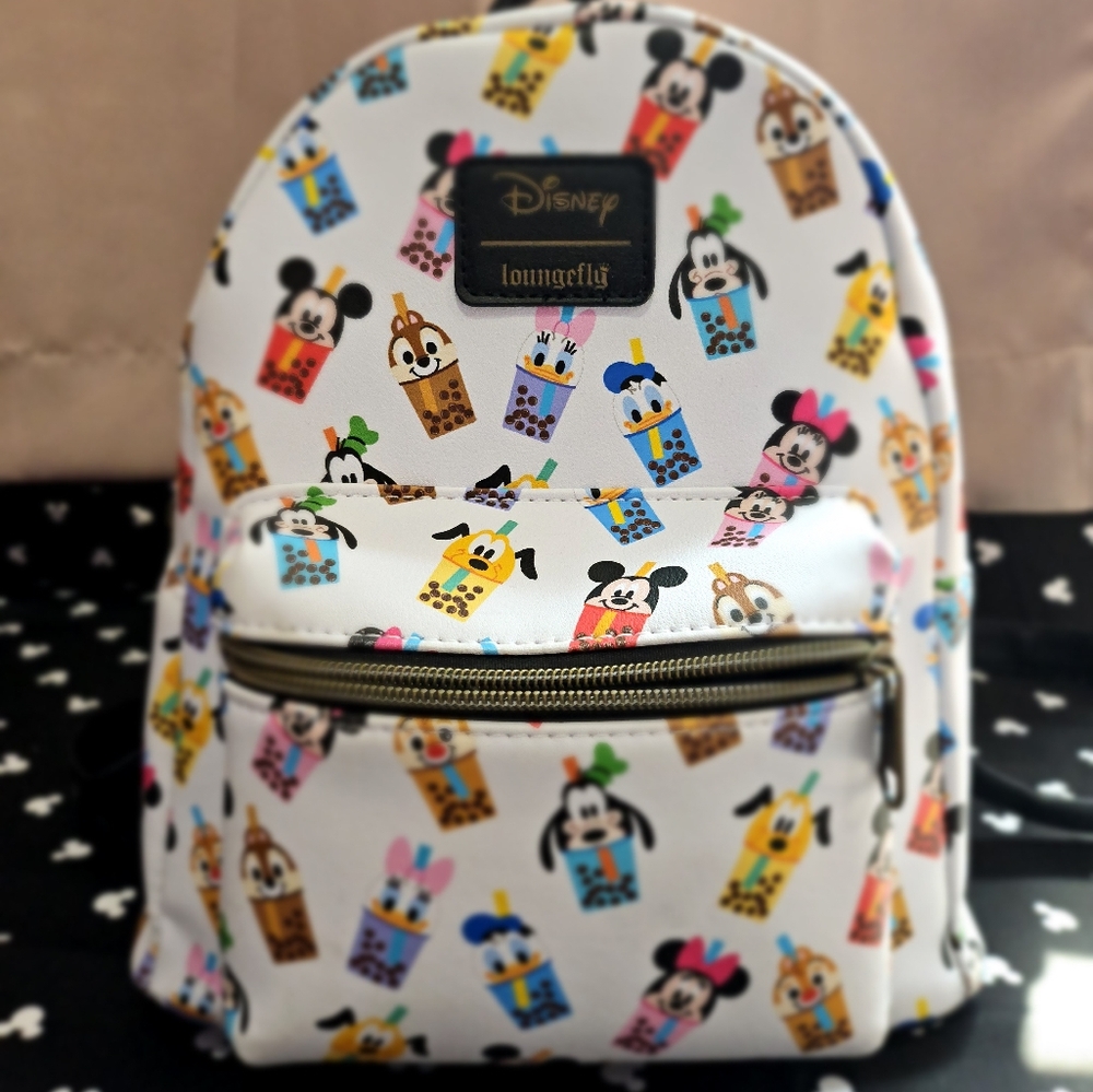 Loungefly Disney Mickey Mouse & Friends Boba Mini Backpack